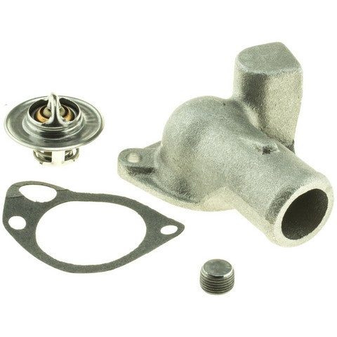 Motorad Engine Coolant Thermostat Housing Assembly P/N:4886KT Fits: Ford E-100 Econoline, Ford E-100 Econoline Club Wagon, Ford E-200 Econoline, Ford E-250 Econoline, Ford E-250 Econoline Club Wagon, Ford E-300 Econoline, Ford E-350 Econoline - Image 1