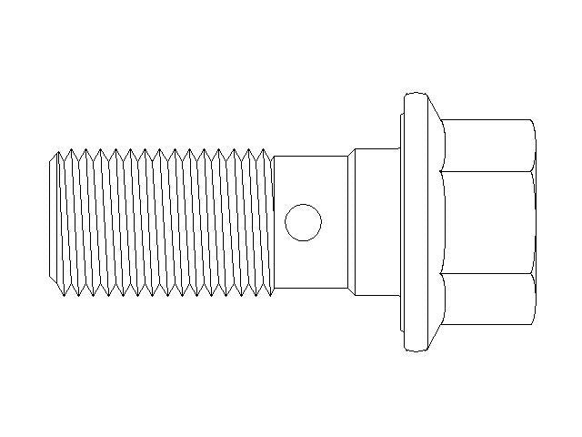Better Brake Parts Brake Hydraulic Banjo Bolt P/N:5155 Fits: Buick Allure, Buick Cascada, Buick Enclave, Buick Encore, Buick Envision, Buick Lacrosse, Buick Regal Sportback, Buick Verano, Cadillac Ats, Cadillac Ct6 - Image 1