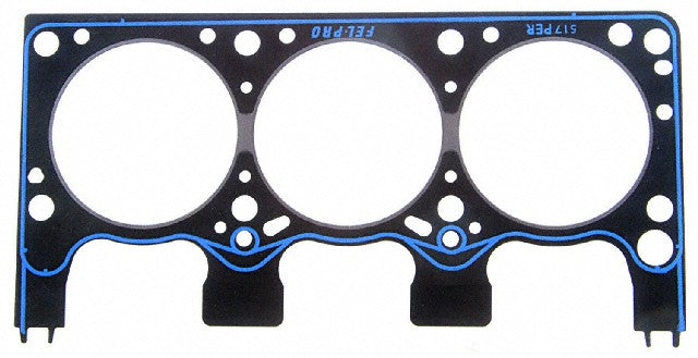 FEL-PRO Engine Cylinder Head Gasket P/N:517 SD Fits: Dodge B150 91-88, Dodge B250 91-88, Dodge D100 89-88, Dodge D150 91-88, Dodge D250 91-88, Dodge Dakota 91-87, Dodge W100 1989, Dodge W150 91-89 - Image 1