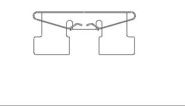 Better Brake Parts Disc Brake Pad Retaining Clip P/N:5284 Fits: Honda Civic 87-82 - Image 1
