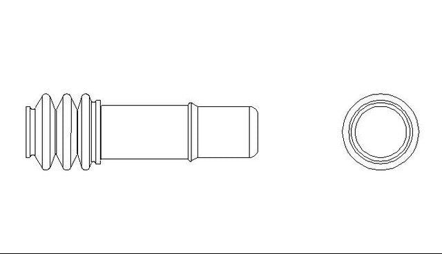 Better Brake Parts Disc Brake Caliper Bushing P/N:5295 Fits: Isuzu Impulse 89-83, Nissan 200sx 1988, Nissan 200sx 86-84, Nissan Sentra 85-83, Nissan Stanza 85-82 - Image 1