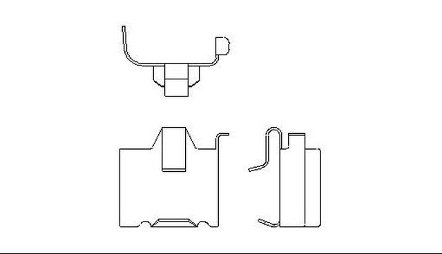 Better Brake Parts Disc Brake Anti-Rattle Clip,Disc Brake Pad Retaining Clip P/N:5306 Fits: Chevrolet Nova, Dodge Challenger, Dodge Colt, Honda Accord, Honda Civic, Honda Civic Del Sol, Honda Crx, Mazda 6, Mazda Mx-3 - Image 1