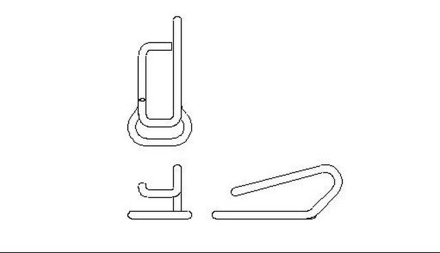 Better Brake Parts Disc Brake Pad Spring P/N:5406 Fits: Dodge Omni 1990, Dodge Omni 88-83, Plymouth Scamp 1983 - Image 1