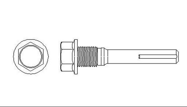 Better Brake Parts Disc Brake Caliper Pin P/N:5411 Fits: Acura Legend, Chrysler Conquest, Dodge Colt, Dodge Conquest, Eagle Summit, Ford Edge, Infiniti Q45, Lexus Gx460, Lexus Gx470 - Image 1