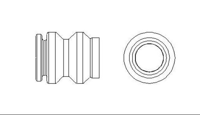 Better Brake Parts Disc Brake Caliper Bushing,Disc Brake Caliper Pin Boot P/N:5429 Fits: Chrysler Conquest, Dodge Colt, Dodge Conquest, Eagle Summit, Infiniti Q45, Lexus Gx460, Lexus Gx470, Lexus Lx570 - Image 1