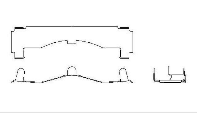 Better Brake Parts Disc Brake Pad Retaining Clip P/N:5443 Fits: Toyota Celica 85-82 - Image 1