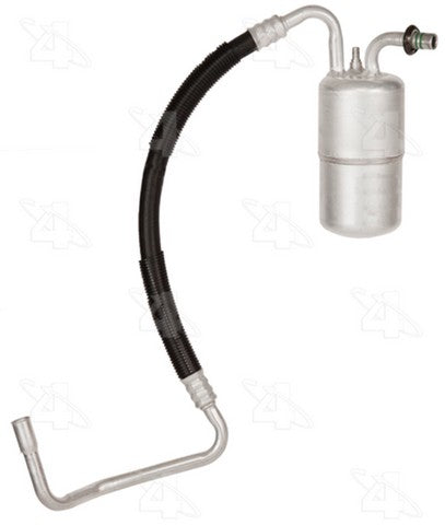 Four Seasons A/C Accumulator with Hose Assembly,A/C Refrigerant Suction Hose P/N:55605 Fits: Ford Cougar 93-90, Ford Thunderbird 93-89, Mercury Cougar 93-89 - Image 1