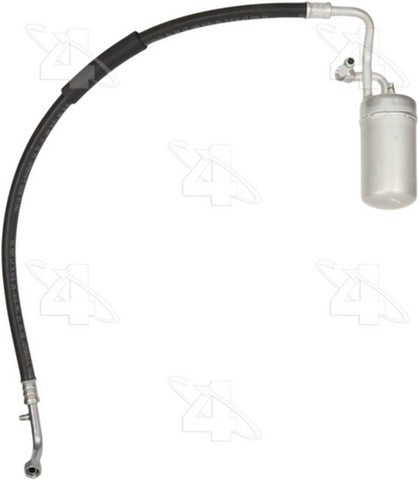 Four Seasons A/C Accumulator with Hose Assembly,A/C Refrigerant Suction Hose P/N:55608 Fits: Ford Cougar 86-85, Ford Mustang 86-83, Ford Thunderbird 86-84, Mercury Capri 86-83, Mercury Cougar 86-85 - Image 1