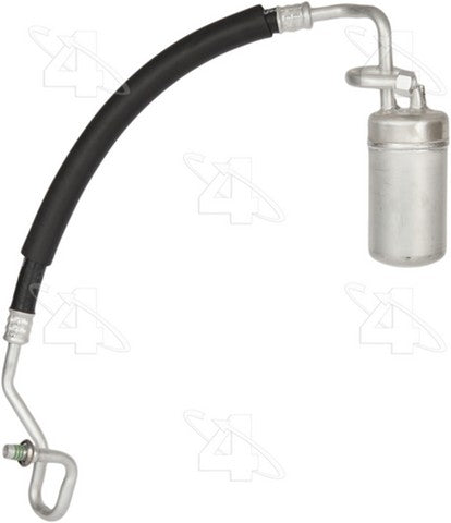 Four Seasons A/C Accumulator with Hose Assembly,A/C Refrigerant Suction Hose P/N:55628 Fits: Ford Cougar 1988, Ford Thunderbird 1988, Mercury Cougar 1988 - Image 1
