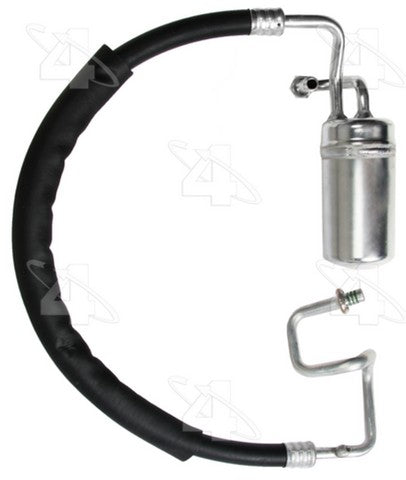 Four Seasons A/C Accumulator with Hose Assembly,A/C Refrigerant Suction Hose P/N:55634 Fits: Ford Cougar 87-85, Ford Ltd 86-83, Ford Mustang 1986, Ford Thunderbird 87-83, Mercury Capri 86-85, Mercury Cougar 87-82, Mercury Marquis 86-83 - Image 1