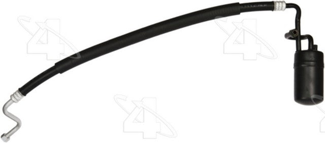 Four Seasons A/C Accumulator with Hose Assembly,A/C Refrigerant Suction Hose P/N:55636 Fits: Ford Thunderbird 1986, Mercury Capri 1986, Mercury Cougar 1986 - Image 1