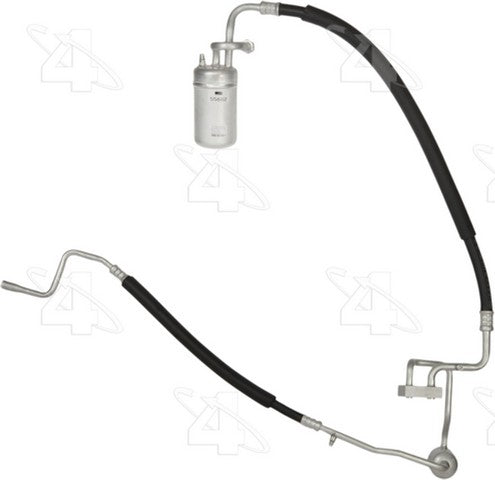 Four Seasons A/C Accumulator with Hose Assembly,A/C Refrigerant Suction Hose P/N:55682 Fits: Lincoln Mark Vii 92-89 - Image 1