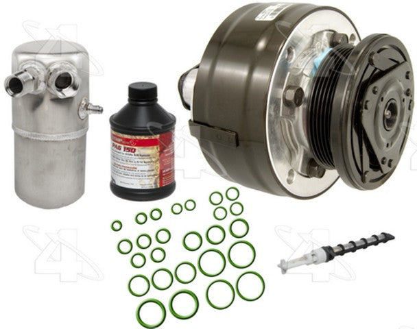 Four Seasons A/C Compressor Kit P/N:5571NK Fits: Chevrolet C1500, Chevrolet C2500, Chevrolet C35, Chevrolet C3500, Chevrolet K1500, Chevrolet K2500, Chevrolet K3500, GMC C1500, GMC C2500, GMC C3500, GMC K1500, GMC K2500, GMC K3500 - Image 1