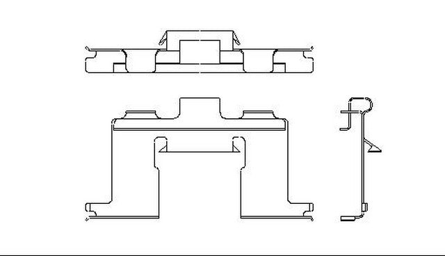 Better Brake Parts Disc Brake Anti-Rattle Clip,Disc Brake Pad Retaining Clip P/N:5573 Fits: Infiniti M30 92-90, Nissan 200sx 88-87, Nissan 300zx 89-87, Nissan D21 94-86, Nissan Maxima 88-85, Nissan Stanza 89-86 - Image 1