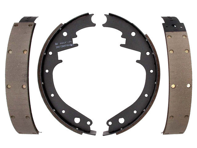 Raybestos Brakes Drum Brake Shoe P/N:55PG Fits: Chevrolet Bel Air, Chevrolet Biscayne, Chevrolet Corvette, Chevrolet Sedan Delivery, Chevrolet Truck, Ford Bronco, Ford Club, Ford Country Squire, Ford Crestline, Ford Custom - Image 1