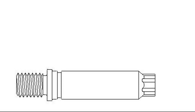 Better Brake Parts Disc Brake Caliper Pin P/N:56008 Fits: Ford Mustang 98-94, Ford Thunderbird 97-93, Mercury Cougar 97-93 - Image 1