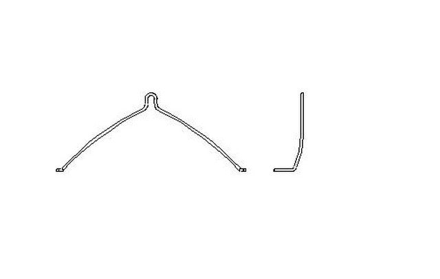 Better Brake Parts Disc Brake Pad Spring P/N:56017 Fits: Acura Ilx, Acura Mdx, Ford Mustang, Honda Accord, Honda Civic, Honda Cr-v, Honda Cr-z, Honda Element, Honda Fit - Image 1