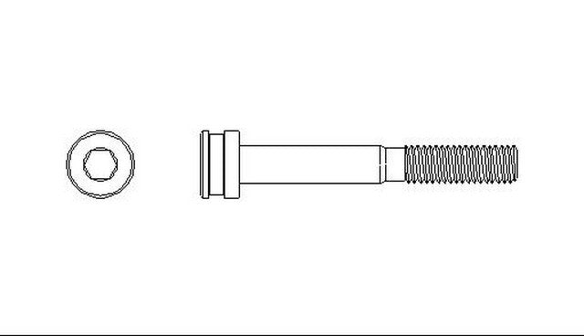 Better Brake Parts Disc Brake Caliper Bolt P/N:56048 Fits: Dodge B1500, Dodge B2500, Dodge B3500, Dodge Durango, Dodge Ram 1500 Van, Dodge Ram 2500, Dodge Ram 2500 Van, Dodge Ram 3500, Dodge Ram 3500 Van, Eagle Premier - Image 1