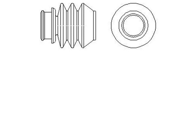 Better Brake Parts Disc Brake Caliper Bushing,Disc Brake Caliper Pin Boot P/N:56058 Fits: Acura Mdx, Acura Rlx, Acura Tl, Acura Tlx, Acura Zdx, Buick Enclave, Cadillac Xt5, Cadillac Xt6, Chevrolet Blazer, Chevrolet Traverse - Image 1