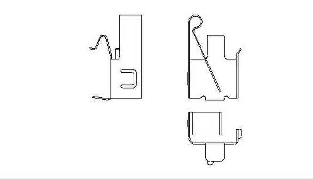 Better Brake Parts Disc Brake Caliper Pin Bushing,Disc Brake Pad Retaining Clip P/N:56059 Fits: Ford Excursion 05-00, Ford F-250 Super Duty 04-99, Ford F-350 Super Duty 04-99, Lincoln Continental 87-82, Lincoln Mark Vii 92-84 - Image 1