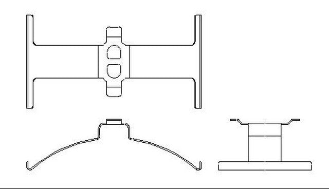 Better Brake Parts Disc Brake Pad Retaining Clip P/N:56065 Fits: Acura Cl 99-97, Honda Accord 02-98 - Image 1