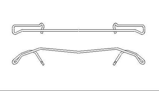 Better Brake Parts Disc Brake Caliper Support Spring P/N:56093 Fits: Jeep Grand Cherokee 02-99 - Image 1