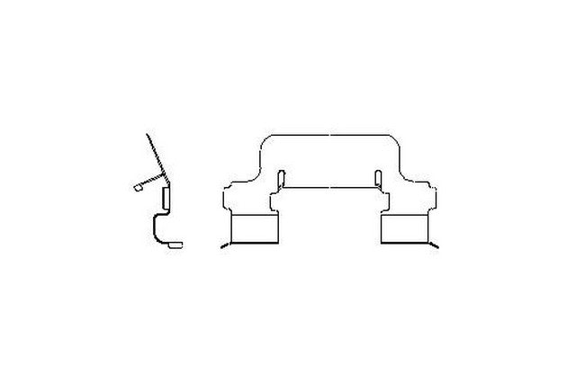 Better Brake Parts Disc Brake Pad Retaining Clip P/N:56099 Fits: Chevrolet Camaro 02-98, Pontiac Firebird 02-98 - Image 1