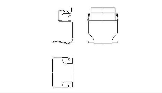 Better Brake Parts Disc Brake Caliper Pin Boot,Disc Brake Pad Retaining Clip P/N:56105 Fits: Chrysler 200, Chrysler Sebring, Dodge Avenger, Dodge Caliber, Jeep Compass, Jeep Patriot, Mitsubishi Endeavor, Mitsubishi Lancer - Image 1