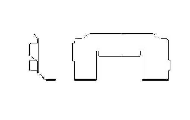 Better Brake Parts Disc Brake Pad Retaining Clip P/N:56109 Fits: Ford Thunderbird 05-02, Jaguar S-type 02-00, Lincoln Ls 06-00 - Image 1