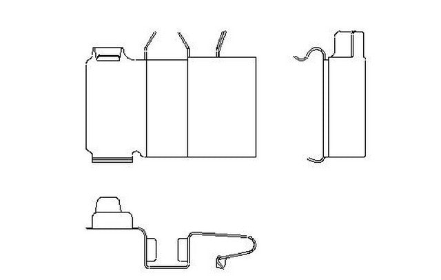 Better Brake Parts Disc Brake Pad Retaining Clip P/N:56120 Fits: Ford Windstar 03-99 - Image 1