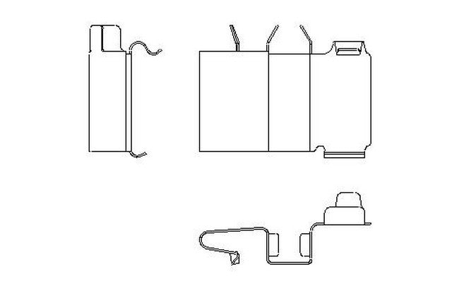 Better Brake Parts Disc Brake Pad Retaining Clip P/N:56121 Fits: Ford Windstar 03-99 - Image 1