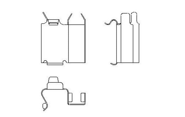 Better Brake Parts Disc Brake Pad Retaining Clip P/N:56122 Fits: Ford Windstar 03-99 - Image 1