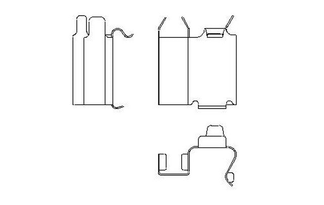 Better Brake Parts Disc Brake Pad Retaining Clip P/N:56123 Fits: Ford Windstar 03-99 - Image 1