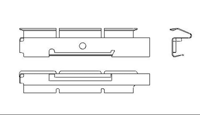 Better Brake Parts Disc Brake Caliper Pin Bushing,Disc Brake Pad Retaining Clip P/N:56127 Fits: Ford E-550 Econoline Super Duty, Ford E-550 Super Duty, Ford F-450 Super Duty, Ford F-53 Motorhome Chassis, Ford F-550 Super Duty - Image 1