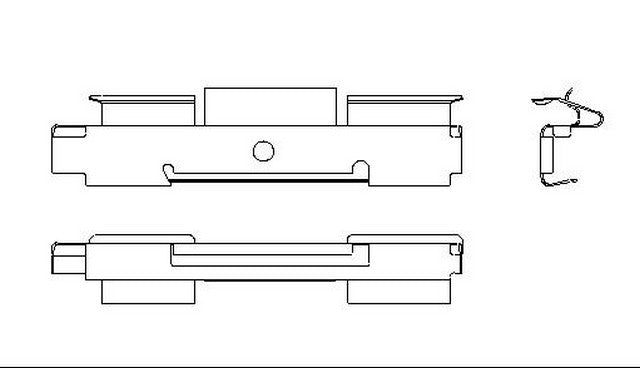 Better Brake Parts Disc Brake Caliper Pin Boot,Disc Brake Pad Retaining Clip P/N:56128 Fits: Ford E-550 Econoline Super Duty, Ford E-550 Super Duty, Ford F-450 Super Duty, Ford F-53 Motorhome Chassis, Ford F-550 Super Duty - Image 1