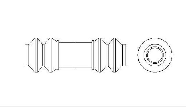 Better Brake Parts Disc Brake Caliper Bushing,Disc Brake Caliper Pin Boot P/N:56129 Fits: Chevrolet C4500 Kodiak, Chevrolet C5500 Kodiak, Chevrolet C6500 Kodiak, Chevrolet C7500 Kodiak, Chevrolet W5500 Tiltmaster, Ford E-550 Econoline Super Duty - Image 1