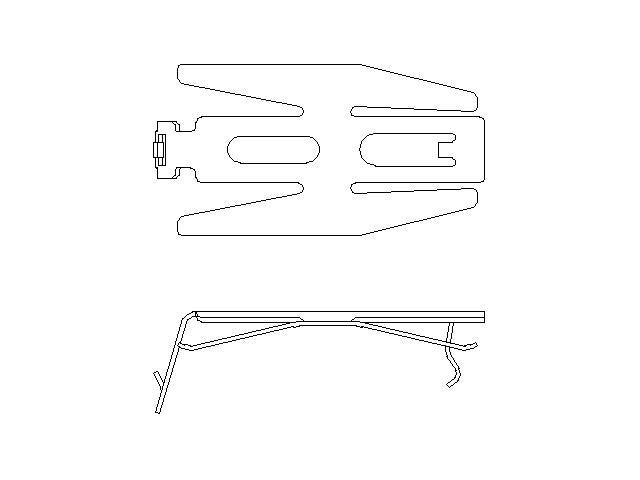 Better Brake Parts Disc Brake Pad Retaining Clip P/N:56137 Fits: Ford Mustang 04-99 - Image 1