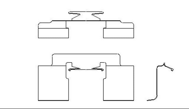 Better Brake Parts Disc Brake Pad Retaining Clip P/N:56138 Fits: Chrysler Pt Cruiser 10-01 - Image 1