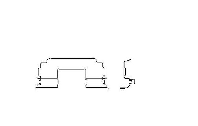 Better Brake Parts Disc Brake Pad Retaining Clip P/N:56139 Fits: Ford Mustang 04-99 - Image 1