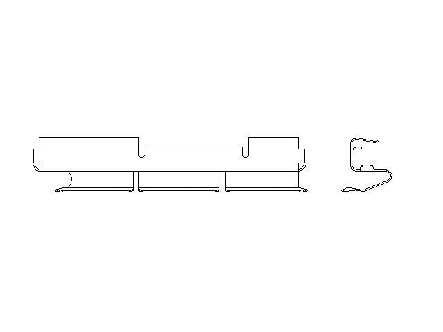 Better Brake Parts Disc Brake Pad Retaining Clip P/N:56145 Fits: Dodge Ram 1500 08-04, Dodge Ram 2500 08-03, Dodge Ram 3500 08-01, Dodge Ram 4000 08-05 - Image 1