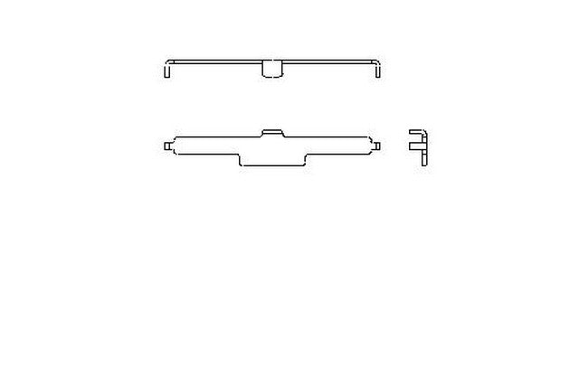 Better Brake Parts Disc Brake Pad Retaining Clip P/N:56163 Fits: Dodge Intrepid 04-03 - Image 1