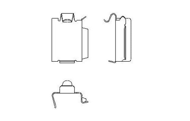 Better Brake Parts Disc Brake Caliper Pin Boot,Disc Brake Pad Retaining Clip P/N:56164 Fits: Buick Rendezvous, Chevrolet Venture, Chrysler Grand Voyager, Chrysler TOWN &amp; COUNTRY, Chrysler Voyager, Dodge Caravan, Dodge Grand Caravan - Image 1