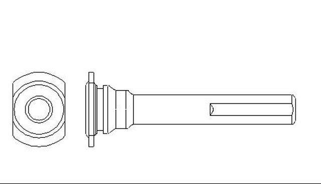 Better Brake Parts Disc Brake Caliper Bolt P/N:56174 Fits: Ford Explorer 05-02, Ford Ranger 11-03, Mazda B2300 09-03, Mazda B3000 07-03, Mazda B4000 09-03, Mercury Mountaineer 05-02 - Image 1