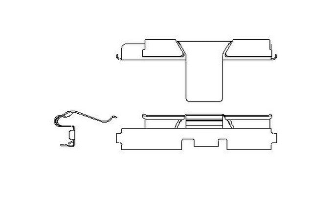 Better Brake Parts Disc Brake Caliper Pin Boot,Disc Brake Pad Retaining Clip P/N:56179 Fits: Chrysler Aspen, Dodge Durango, Dodge Ram 1500, Dodge Ram 1500 Van, Ford E-150, Ford E-150 Club Wagon, Ram 1500, Ram 1500 Classic - Image 1