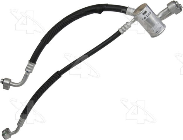 Four Seasons A/C Refrigerant Discharge / Suction Hose Assembly P/N:56180 Fits: Buick Regal 04-97, Buick Riviera 1999, Chevrolet Impala 03-00, Chevrolet Monte Carlo 03-00, Oldsmobile Intrigue 99-98, Pontiac Grand Prix 03-97 - Image 1