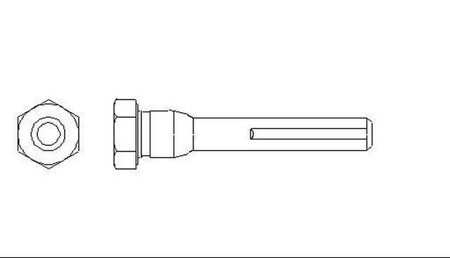 Better Brake Parts Disc Brake Caliper Bolt P/N:56181 Fits: Buick Rainier, Cadillac Cts, Cadillac Deville, Cadillac Dts, Cadillac Escalade, Cadillac Escalade Esv, Cadillac Escalade Ext, Cadillac Srx, Cadillac Sts, Chevrolet Avalanche - Image 1