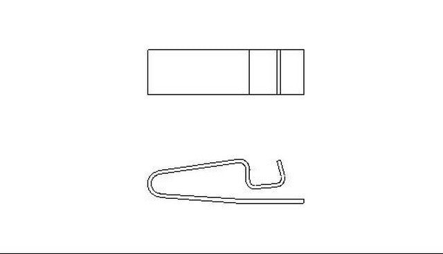 Better Brake Parts Disc Brake Pad Wear Sensor P/N:5619 Fits: Chevrolet Spectrum 88-85, Geo Spectrum 1989, Isuzu I-mark 89-85 - Image 1