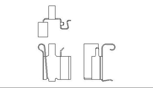 Better Brake Parts Disc Brake Pad Retaining Clip P/N:56235 Fits: Jeep Grand Cherokee 04-99 - Image 1