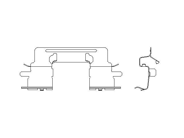 Better Brake Parts Disc Brake Pad Retaining Clip P/N:56241 Fits: Toyota Camry 06-02 - Image 1