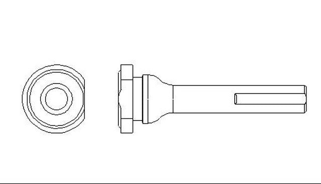Better Brake Parts Disc Brake Caliper Bolt P/N:56270 Fits: Ford Freestar 07-04, Ford Mustang 14-05, Mercury Monterey 07-04 - Image 1